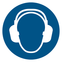 Djois panneau de sécurité protection auditive obligatoire (200 mm) 234857