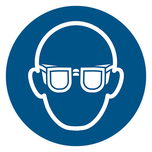 Djois panneau de sécurité protection oculaire obligatoire (200 mm) 234858 - 1