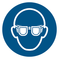 Djois panneau de sécurité protection oculaire obligatoire (200 mm) 234858