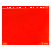 Djois pochette perforée magnétique A4 11 trous 200 microns (5 pièces) - rouge 234871