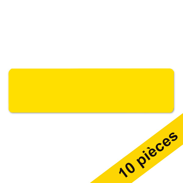 Djois symbole de marquage au sol autocollant bande (10 pièces) - jaune 234838 - 1