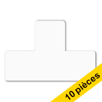 Djois symbole de marquage au sol autocollant en forme de T (10 pièces) - blanc 234839