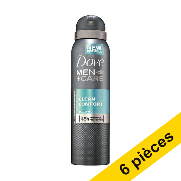 Offre : 6x Dove Clean Comfort for men spray déodorant (150 ml) SDO00477 - 1