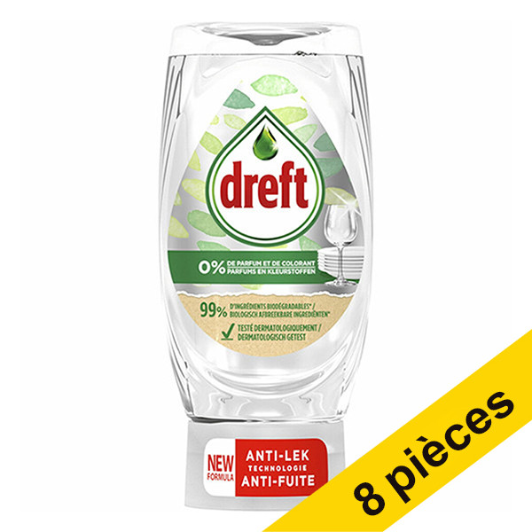 Offre : 8x Dreft Max Power Pure & Clean liquide vaisselle (370 ml) SDR06038 - 1