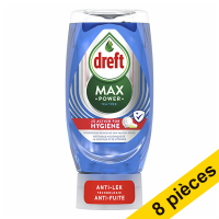 Offre : 8x Dreft Max Power liquide vaisselle Hygiene (370 ml) SDR05179