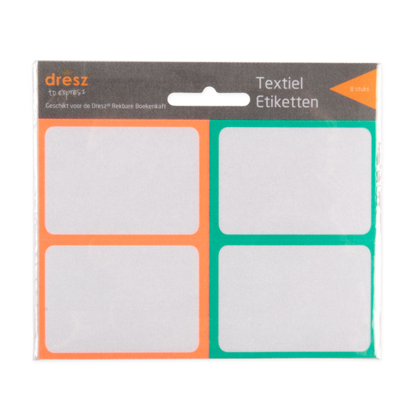 Dresz étiquettes de couverture de livre (8 pièces) - corail/turquoise 400762 - 1