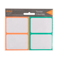 Dresz étiquettes de couverture de livre (8 pièces) - corail/turquoise 400762