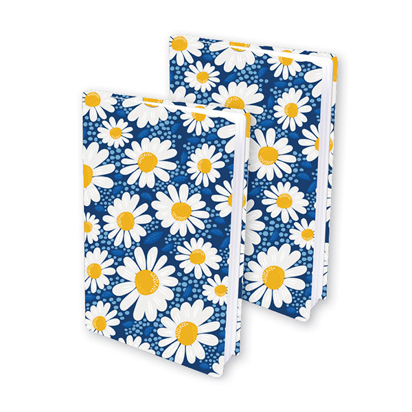 Dresz couverture de livre extensible marguerites A4 (2 pièces) 400697 - 1