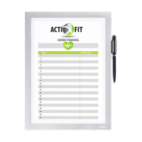 Durable Duraframe NOTE cadre d'affichage A4 autocollant - argent 310194