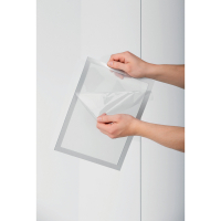 Durable Duraframe sun cadre d'affichage A4 auto-adhésif (2 pièces) - argent 310180