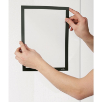 Durable Duraframe sun cadre d'affichage A4 auto-adhésif (2 pièces) - noir 310181