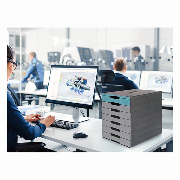 Durable Idealbox Pro module de classement (7 tiroirs) - bleu 310253 - 3