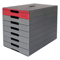 Durable Idealbox Pro module de classement (7 tiroirs) - rouge 310252