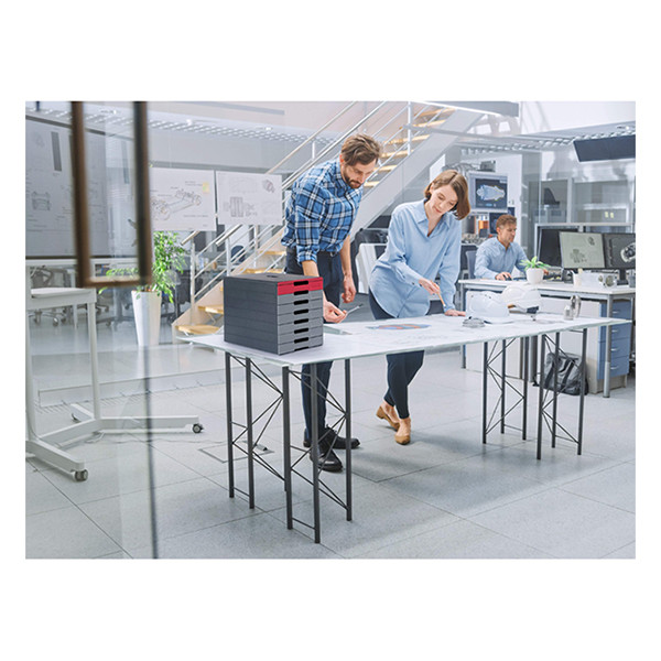 Durable Idealbox Pro module de classement (7 tiroirs) - rouge 310252 - 3