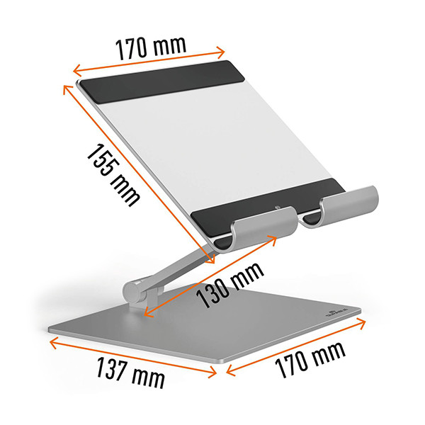 Durable Rise support pour tablette - argent 310199 - 3