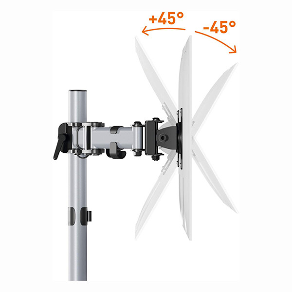 Durable Select bras d'écran pour 2 écrans (avec pince et oeillet) - argent 310270 - 4