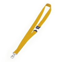 Durable lacet textile avec fermeture de sécurité (10 pièces) - jaune 310052