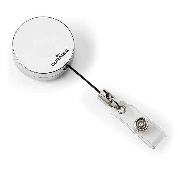 Durable mécanisme de déroulement Durable avec bouton-poussoir - métal/argent 310099 - 1