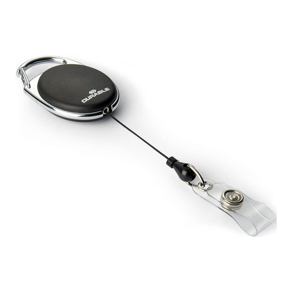 Durable mécanisme de déroulement avec fermeture à bouton-poussoir (10 pièces) - noir 310094 - 1