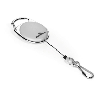 Durable mécanisme de déroulement avec mousqueton - gris 310298