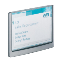 Durable plaque de porte click sign 149 x 105,5 mm 310116
