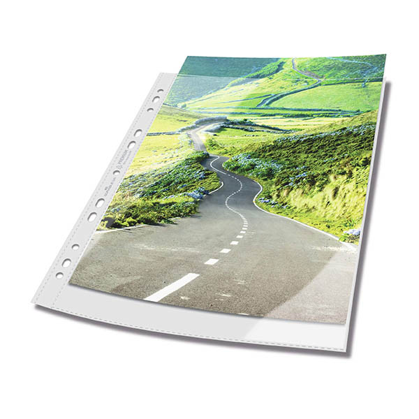 Durable pochettes perforées A4 11 trous 80 microns (100 pièces) - transparent 310291 - 5