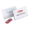 Durable porte-badge avec aimant 75 x 40 mm (25 pièces) 310090 - 1