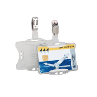 Durable porte-badge avec clip 85 x 54 mm (25 pièces) 310080