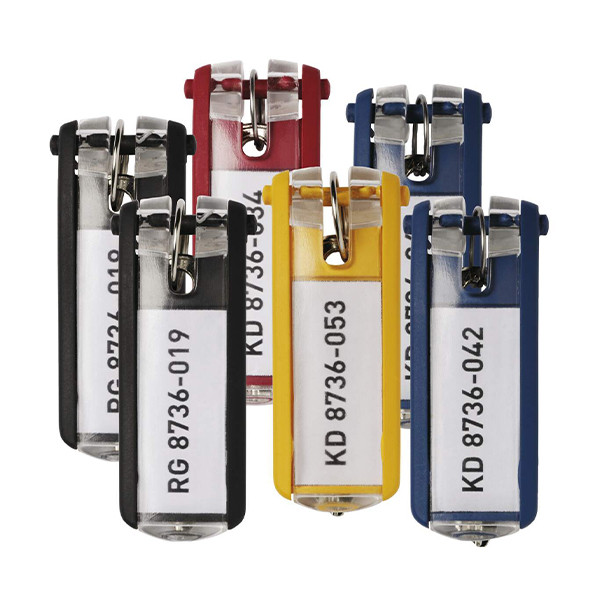 Durable porte-clés assorti (6 pièces) 310216 - 1