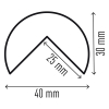 Durable profilé de protection pour angle C25R 310256 - 3