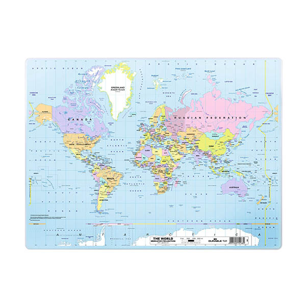 Durable sous-main 50 x 38 cm carte du monde 310238 - 2