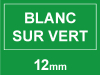 Dymo 1805414 IND ruban d'étiquettes vinyle Rhino 12 mm (marque 123encre) - blanc sur vert 088641 - 1
