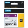 Dymo 1805415 IND Rhino ruban d'étiquettes vinyle 12 mm (d'origine) - blanc sur violet 088652 - 1