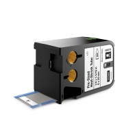 Dymo 1868717 XTL étiquettes pour gaines thermorétractables prédécoupées 6 x 34 mm (d'origine) - noir sur blanc 089048