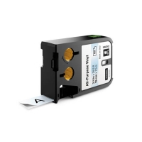 Dymo 1868742 XTL étiquettes vinyle 19 mm (d'origine) - noir sur transparent 088918