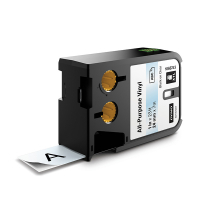 Dymo 1868743 XTL étiquettes vinyle 24 mm (d'origine) - noir sur transparent 088944