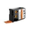 Dymo 1868768 XTL étiquettes vinyle 24 mm (d'origine) - noir sur orange