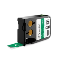 Dymo 1868782 XTL étiquettes vinyle 19 mm (d'origine) - blanc sur vert 088934