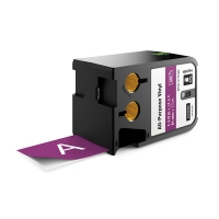 Dymo 1868794 XTL étiquettes vinyle 41 mm (d'origine) - blanc sur violet 088990