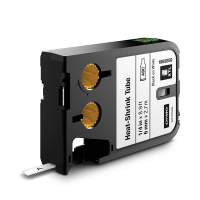 Dymo 1868809 XTL étiquettes pour gaines thermorétractables continues 6 mm (d'origine) - noir sur blanc 089040