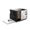 Dymo 1868812 XTL étiquettes pour gaines thermorétractables continues 54 mm (d'origine) - noir sur blanc 089046 - 1