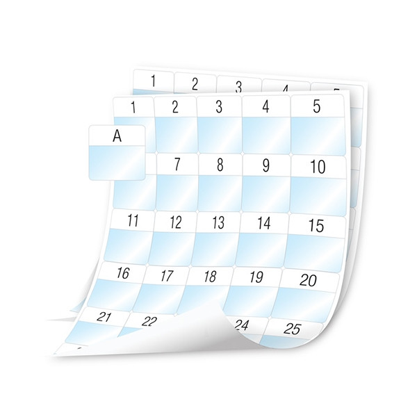 Dymo 1908556 XTL feuilles d'étiquettes plastifiées prédécoupées 41 x 42 mm (d'origine) 089116 - 1