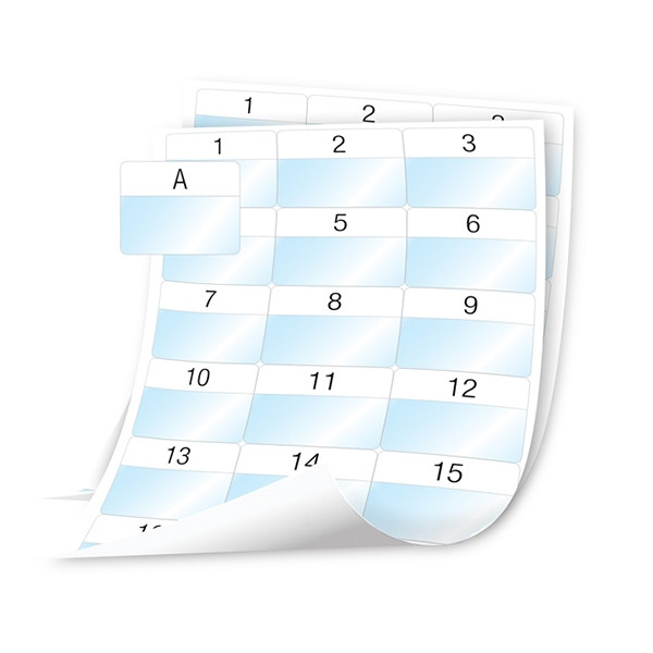 Dymo 1908558 XTL feuilles d'étiquettes plastifiées prédécoupées 54 x 42 mm (d'origine) 089120 - 1