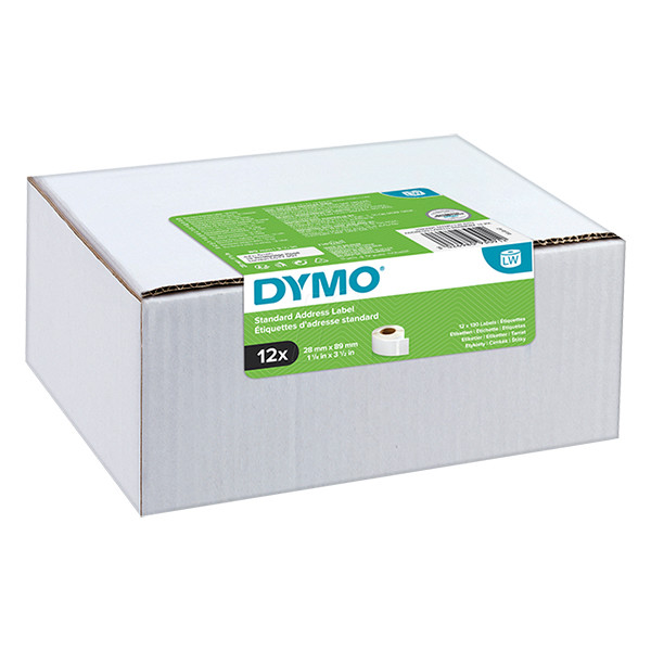 Dymo 2093091 étiquettes d'adresse 12 rouleaux 99010 (d'origine) 089154 - 1