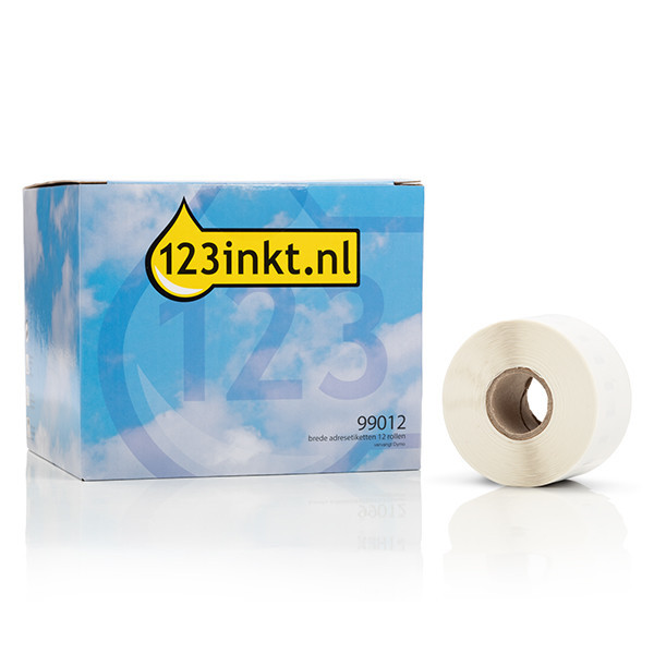 Dymo 2093093 étiquettes d'adresse larges lot de 12 pièces 99012 (marque 123encre) 650888 - 1