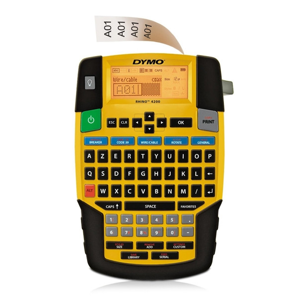 Dymo RHINO 4200 imprimante d'étiquettes industrielles (AZERTY) 833386 - 1