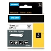 Dymo S0718120/18489 IND Rhino ruban d'étiquettes nylon flexible 19 mm (d'origine) - noir sur blanc 088716 - 1