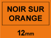 Dymo S0718490/18435 IND vinyle Rhino vinyle 12 mm (marque 123encre) - noir sur orange 088615 - 1