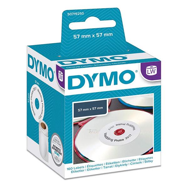 Dymo S0719250/14681 étiquettes pour CD et DVD (d'origine) 088526 - 1