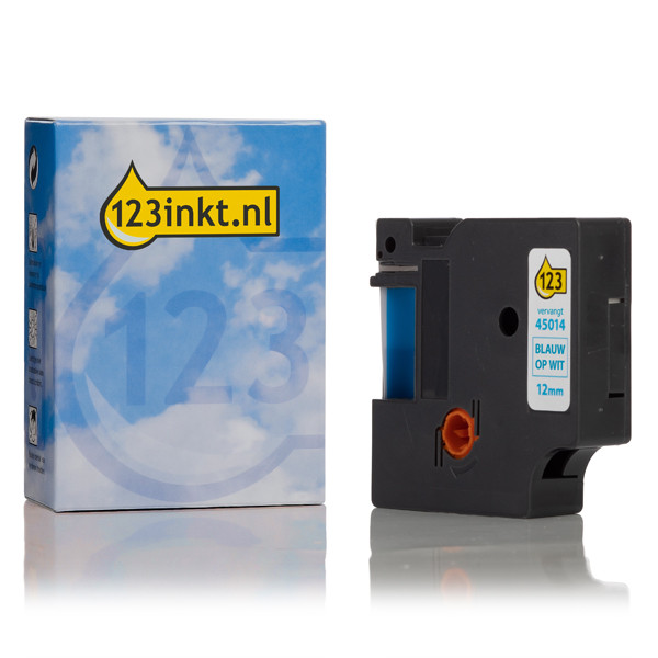 Dymo S0720540/45014 ruban 12 mm (marque 123encre) - bleu sur blanc 088209 - 1